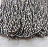 11/0 Hanks Charlotte Cut Beads Patina Opaque Grey Silver 1/5/25/50/100 Hanks PREMIUM SEED BEADS