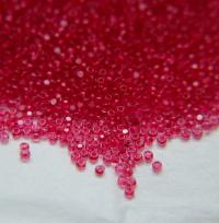 11/0 Charlotte Cut Beads Indian Pink Transparent (Dyed) 10/20/50/250/500 Premium Seed beads, jewelry making