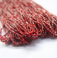11/0 Charlotte Cut Beads Patina Light Red Opaque Silver 10/20/50/250/500 Grams