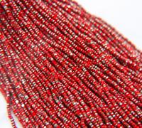 11/0 Charlotte Cut Beads Patina Light Red Opaque Silver 10/20/50/250/500 Grams
