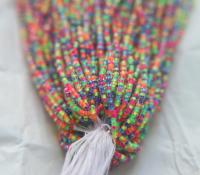 13/0 Hanks Charlotte Cut Beads Multi Neon Linings 1/5/25/50/100 Hanks 1.6mm jewellery rare glass beads, jewelry supply, native supply