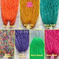 11/0 Hanks Charlotte Cut Beads in Neon Linings (11 Colors) 1/5/25/50/100 Hanks 2mm jewellery rare glass beads, jewelry supply, native supply