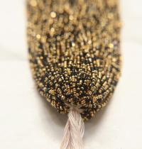 11/0 Hanks Charlotte true Cut Beads Jet Black Gold Patina 1/5/25/50/100 Hanks PREMIUM SEED Beads, vintage supplies