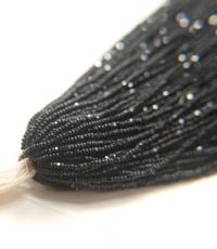 13/0 Hanks Charlotte Cut Beads Matt Black 1/5/25/50/100 Hanks jewellery rare glass beads, jewelry supply, findings, craft supply
