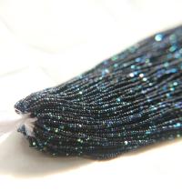 13/0 Hanks Charlotte Cut Beads Patina Jet Black Aurore Boreale 1/5/25/50/100 Hanks 1.6mm glass beads, jewelry supply, findings, craft supply