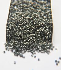 13/0 Charlotte Cut Beads Patina Transparent Black Diamond Silver 5/10/20/50/250/500 Grams glass beads, jewelry supply, findings, craft