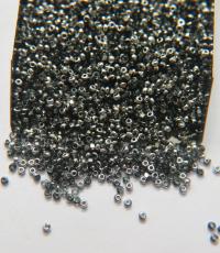 13/0 Charlotte Cut Beads Patina Transparent Black Diamond Silver 5/10/20/50/250/500 Grams glass beads, jewelry supply, findings, craft