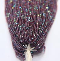 11/0 Hanks Charlotte Cut Beads Patina Transparent Amethyst Aurore Boreale 1/5/25/50/100 Hanks PREMIUM SEED BEADS, Native Supplie