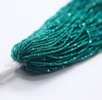 11/0 Hanks Charlotte Cut Beads Patina Transparent Teal Green Aurore Boreale 1/5/25/50/100 Hanks PREMIUM SEED BEADS
