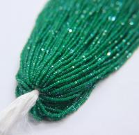 11/0 Hanks Charlotte Cut Beads Patina Opal Green Aurore Boreale  1/5/25/50/100 Hanks PREMIUM SEED BEADS, Native Supplie
