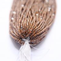 11/0 Hanks Charlotte Cut Beads Ionized Opaque Light Orange  1/5/25/50/100 Hanks PREMIUM SEED BEADS, Native Supplies