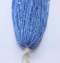 11/0 Hanks Charlotte true Cut Beads Patina Light Sapphire Opaque Aurore Boreale 1/5/25/50/100 Hanks PREMIUM SEED Beads, NATIVE supplies