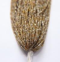 11/0 Charlotte true Cut Beads Patina Honey transparent Silver 10/20/50/250/500 Grams