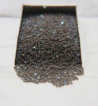 13/0 Charlotte Cut Beads Patina Opaque Grey Aurore Boreale 5/10/20/50/250/500 Grams craft supplies, jewelry making, embroidery material