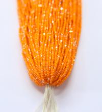 11/0 Hanks Charlotte true Cut Beads Patina Opaque Light Orange Aurore Boreale Hanks PREMIUM SEED Beads NATIVE supplies
