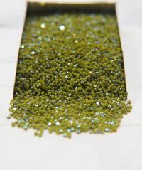 13/0 Charlotte Cut Beads Patina Opaque Olivine Aurore Boreale 5/10/20/50/250/500 Grams craft supplies, jewelry making, embroidery materials