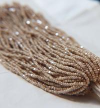 11/0 Hanks Charlotte Cut Beads Opaque Cream Light Silk 1/5/25/50/100 Hanks PREMIUM SEED BEADS, Native Supplies