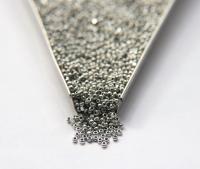 8/0 Charlotte Cut Beads Metallic Aluminium Silver 10/20/50/250/500 Grams glass beads, jewelry supply, vintage findings, craft supply, rare