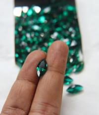 15x7 mm Swarovski fancy Emerald Unfoiled 6/24 Pieces Jewery making stones gemstones, fancy opal stones