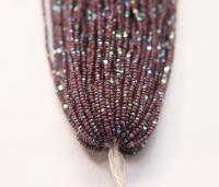 11/0 Hanks Charlotte Cut Beads 23040 Patina Amethyst Aurore Boreale 1/5/25/50/100 Hanks PREMIUM SEED BEADS, Native Supplies