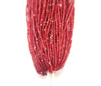 13/0 Hanks Charlotte Cut Beads 90120 Matt Garnet 1/5/25/50/100 Hanks jewellery rare glass beads, jewelry supply, findings, craft supply