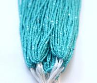 13/0 Charlotte true Cut Beads 1.6 MM Premium Turquoise Blue Opaque 1/5/25/50/100 Hanks PREMIUM SEED Beads, bracelet beads, tassel beads