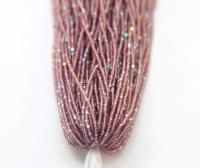 13/0 Hanks Charlotte Cut Beads Patina Light Amethyst Aurore Boreale 1/5/25/50/100 Hanks 1.6mm glass beads, native supply, findings