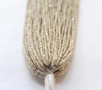 13/0 Hanks Charlotte Cut Beads Opaque Chalk White Golden Honey  1/5/25/50/100 Hanks 1.6mm glass beads, jewelry supply, craft supply