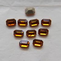 Vintage Swarovski 8x6 mm Topaz Octagon Shape crystal clay article 4600 Premier Crystal Rhinestones 6/12/36/72/144 Pieces gemstones