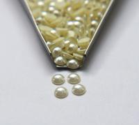 Swarovski Crystal Cabochon Pearl Hotfix Flat Backs, 7mm
