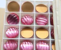 Swarovski 18 mm Vintage Rose Foiled Flat Back (7 Colours) Round Cabochon 2/6 Pieces