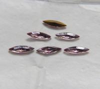 15x4mm Swarovski Light Amethyst Marquise, New Vintage Pointy Back Navette 4200 crystals, gold foil 6/12/36/72/144 Pieces Jewery making stone