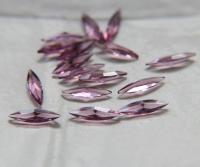 15x4mm Swarovski Light Amethyst Marquise, New Vintage Pointy Back Navette 4200 crystals, unfoiled 6/24 Pieces Jewery making stones