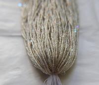 13/0 Hanks Charlotte Cut Beads Patina Crystal Silver Lined Aurore Boreale 1/5/25/50/100 Hanks 1.6mm glass beads, native supply