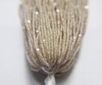 13/0 Hanks Charlotte Cut Beads Light Pearl Beige 2X 1/5/25/50/100 Hanks 1.6mm glass beads, native jewelry supply, findings