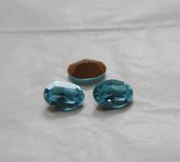 Vintage Preciosa  14x10 mm Crystal Aquamarine Oval Shape Premier Crystal Rhinestones 6/12/36/72/144 Pieces gemstones, jewlery