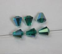 5400 Vintage 11X10 mm Swarovski crystal bead cone shape (4 Colours) Swarovski Elements  6/12/36 Pieces, jewelry making