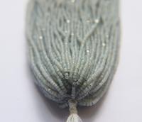 11/0 Hanks Charlotte Cut Beads White Opal Silverlined 1/5/25/50/100 Hanks PREMIUM SEED BEADS, Native Supplies