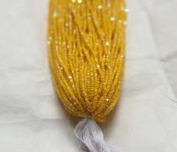 13/0 Hanks Charlotte Cut Beads 83130 Patina Opaque Yellow Aurore Boreale 1/5/25/50/100 Hanks 1.6mm glass beads, jewelry supply, findings