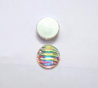 Swarovski 18 mm Vintage Rose Foiled Flat Back (7 Colours) Round Cabochon 2/6 Pieces