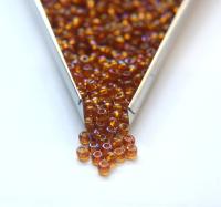 6/0 glass Seed Beads Medium Topaz Transparent Iris 10/50/100/250 Grams size 6 Preciosa Rocaille 4mm spacer beads, large, big hole