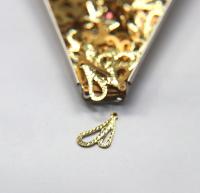 Brass Findings, Raw Brass MINI designer diamond cut Charms in brass 12x19.5mm, 1.2mm Loop, 20/50/150/300 PIECES vintage findings, jewlery