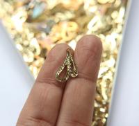 Brass Findings, Raw Brass MINI designer diamond cut Charms in brass 12x19.5mm, 1.2mm Loop, 20/50/150/300 PIECES vintage findings, jewlery