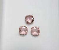 Vintage Swarovski 12mm Cushion Cut in Vintage Rose 4461 Premier Crystal 2 Pieces fancy stones, jewelry making, craft supply