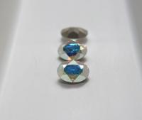 Vintage Swarovski 18x13 mm Oval Shape in Crystal Aurore Boreale 4128 Premier Crystal Rhinestones (2 Pieces) gemstones