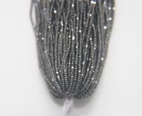 11/0 Hanks Charlotte Cut Beads MATT Gunmetal 1/5/25/50/100 Hanks PREMIUM Seed Beads, Native Supplies, embroidery beads
