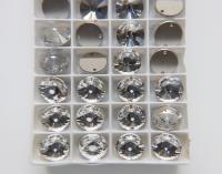 Swarovski 10mm Rivoli Crystal Sew On Rhinestone, Bridal Embroidery (3200)