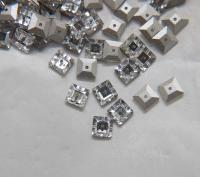 6mm Swarovski 3400 Square Lochrosen (3400) in CRYSTAL 12/24/72/144 Pieces PREMIUM Materials