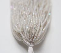 11/0 Hanks Charlotte Cut Beads Patina White Opal Aurore Boreale 1/5/25/50/100 Hanks PREMIUM SEED BEADS, Native Supplies