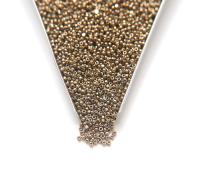 11/0 Charlotte Cut Beads Light Dorado embroidery materials jewelry making vintage beads rare finding native supplies